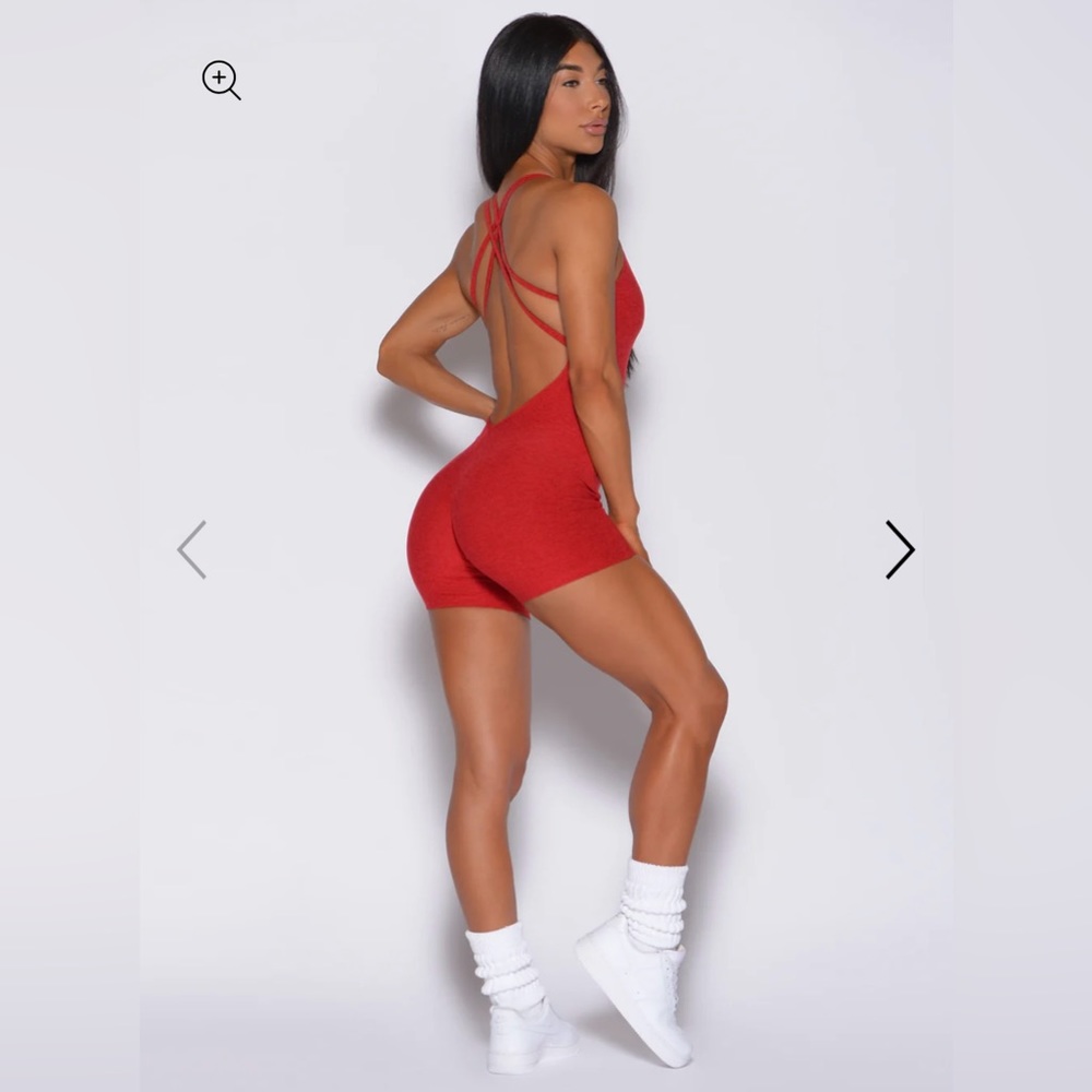 Bombshell Sportswear Red Jumpsuit